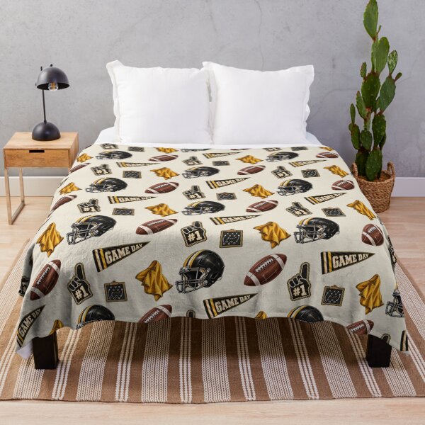 Item preview, Pittsburgh Football Pattern – Black & Gold Game Day designed and sold by SnugbugStudios.