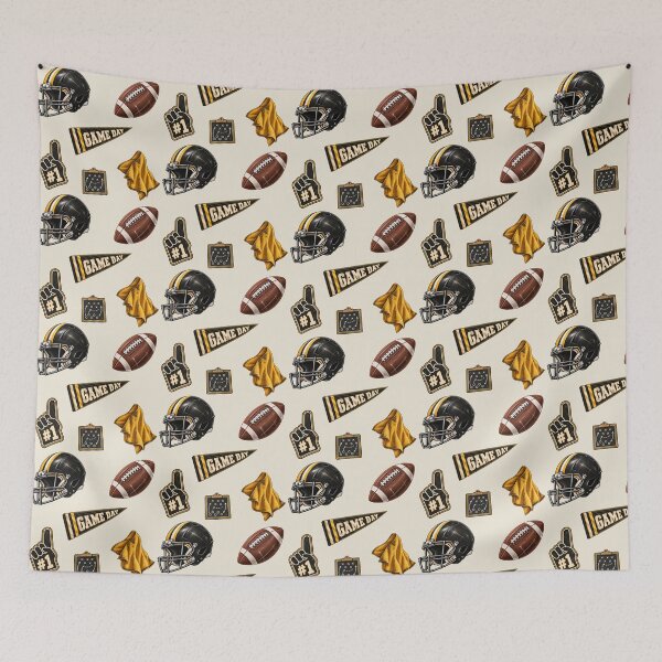 Item preview, Pittsburgh Football Pattern – Black & Gold Game Day designed and sold by SnugbugStudios.