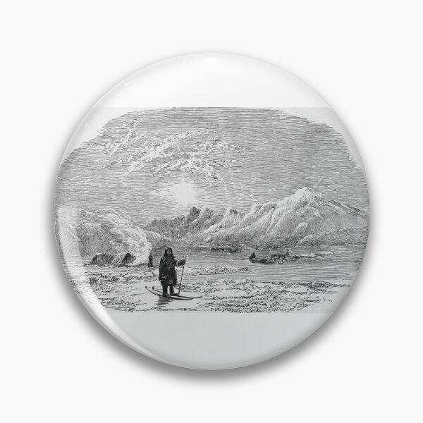 Item preview, Vintage Arctic Explorer Woodcut Illustration designed and sold by Antique Science Press.