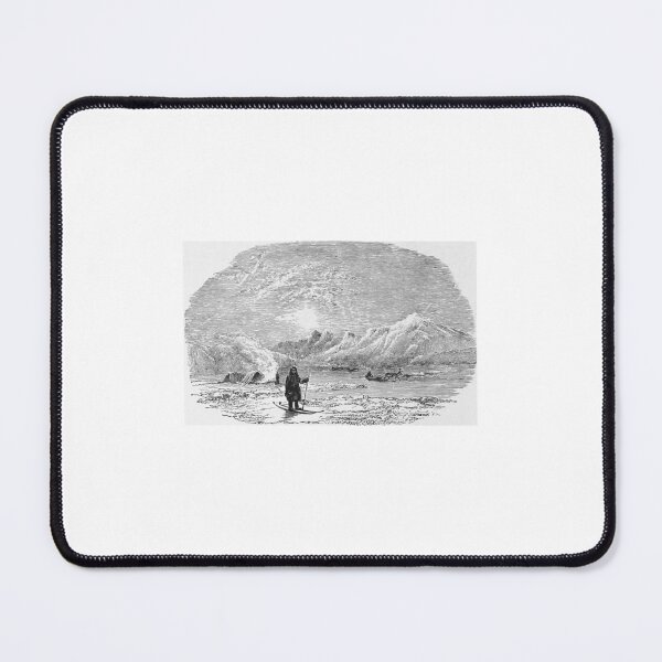 Item preview, Vintage Arctic Explorer Woodcut Illustration designed and sold by Antique Science Press.