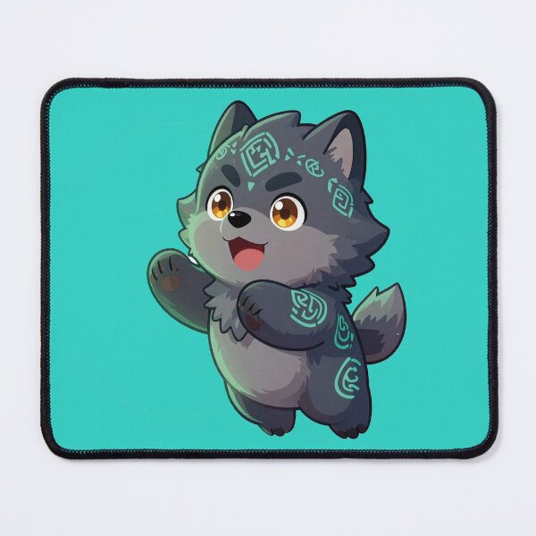 Item preview, Cute fenrir wolf puppy chibi norse mythology illustration designed and sold by WildArtIT.