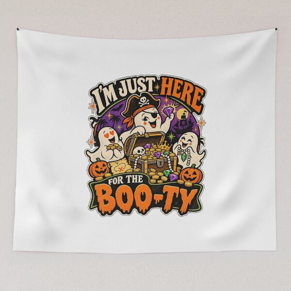 Item preview, I'M JUST HERE FOR THE BOO-TY v2 designed and sold by WheelieGdArt.