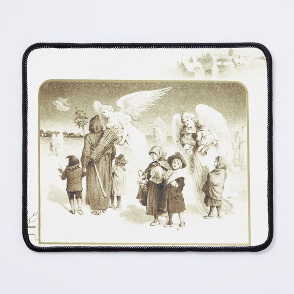 Item preview, Vintage Children Going Home Angel Lithograph Art designed and sold by Antique Science Press.