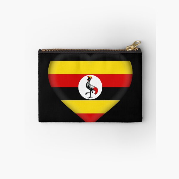 Item preview, Ugandan Flag Heart 3D Uganda Love Gift Design designed and sold by yazdogs.