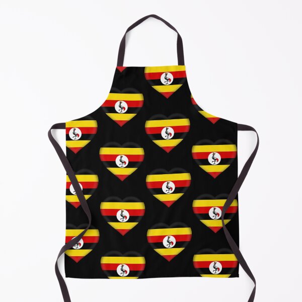 Item preview, Ugandan Flag Heart 3D Uganda Love Gift Design designed and sold by YAZ.