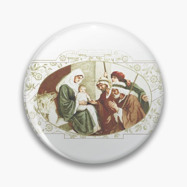 Item preview, Vintage Nativity Scene Christmas Lithograph designed and sold by Antique Science Press.