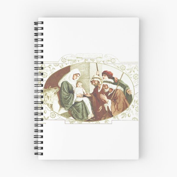 Item preview, Vintage Nativity Scene Christmas Lithograph designed and sold by Antique Science Press.