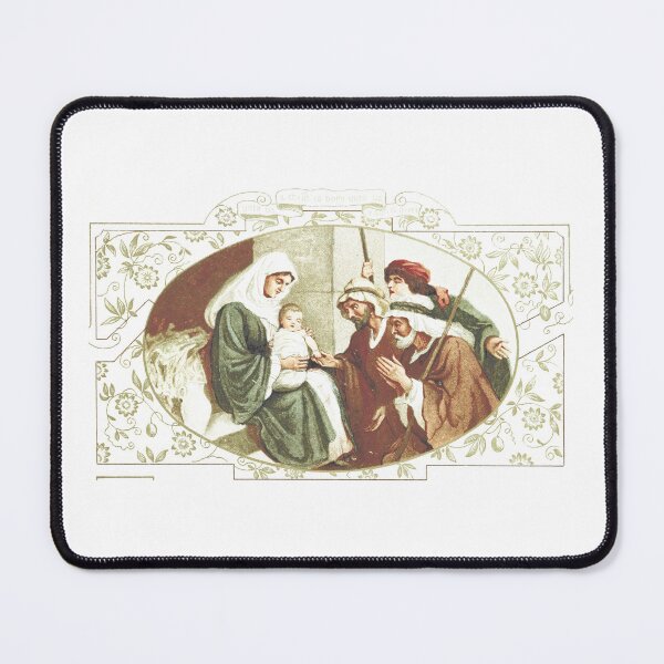 Item preview, Vintage Nativity Scene Christmas Lithograph designed and sold by Antique Science Press.