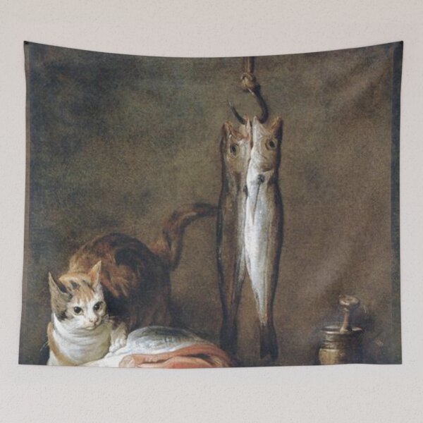 Item preview, Still Life with Cat and Fish designed and sold by SharonTheFirst.
