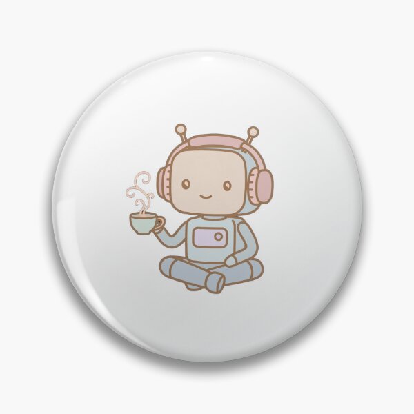 Item preview, Cute Minimalist Chill Robot Design - System Status Peaceful designed and sold by cybertreat.