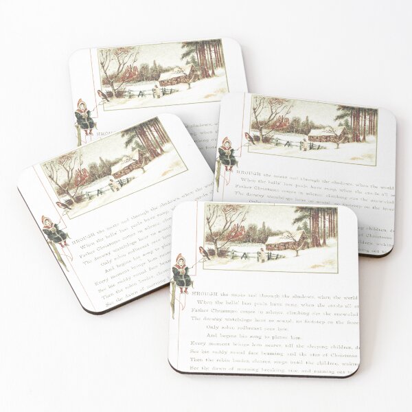 Artikelvorschau, Vintage Christmas Poem and Winter Landscape entworfen und verkauft von Antique Science Press.