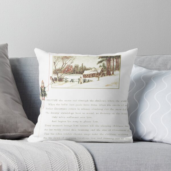 Item preview, Vintage Christmas Poem and Winter Landscape designed and sold by Antique Science Press.