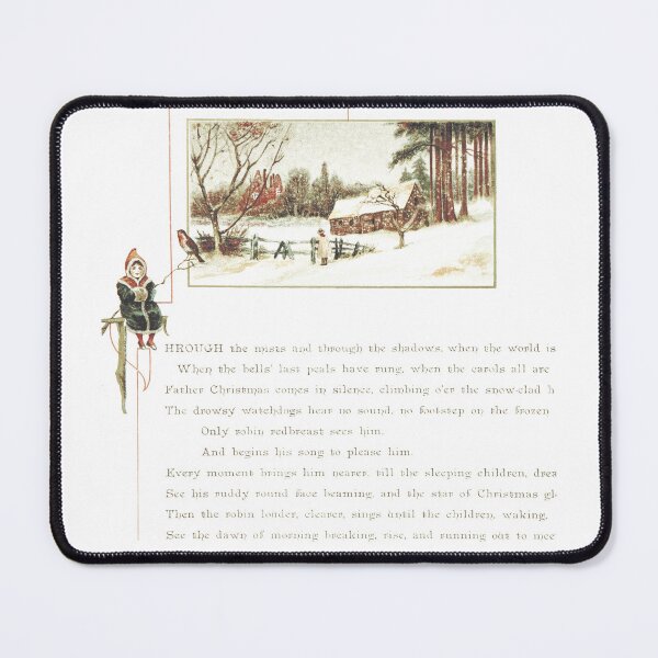 Item preview, Vintage Christmas Poem and Winter Landscape designed and sold by Antique Science Press.