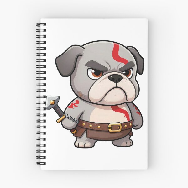 Item preview, Cute wolf kratos chibi fan art illustration designed and sold by WildArtIT.