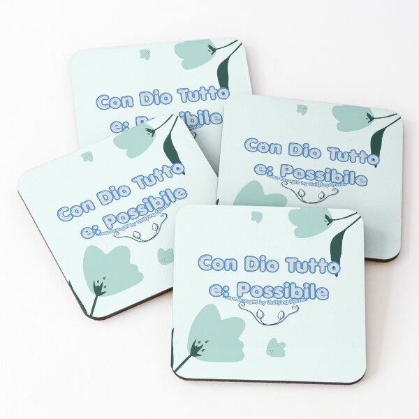 Item preview, Italian Version of With God All Things Are Possible - Inspirational Faith Items - Con Dio tutto e Possibile designed and sold by UnifyingSyntax.