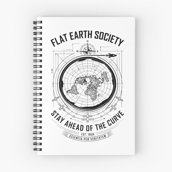 Item preview, Flat Earth Society Stay Ahead Of The Curve Funny Conspiracy designed and sold by GrandeDuc.