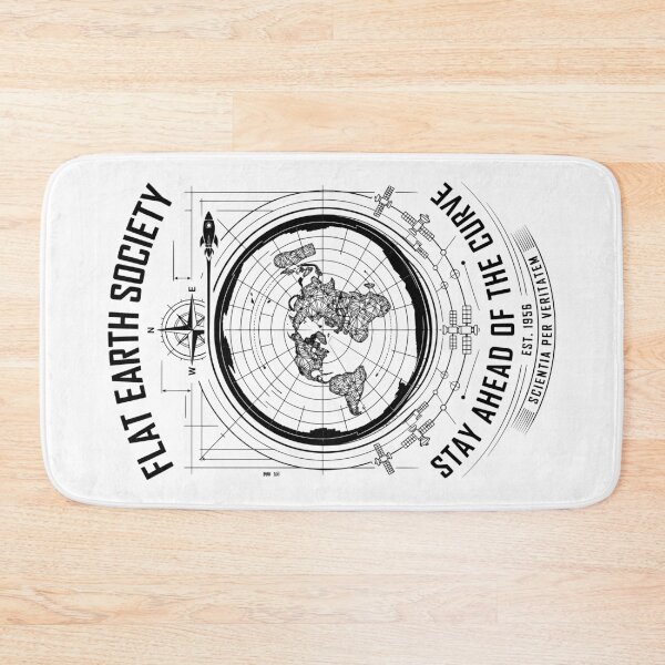 Item preview, Flat Earth Society Stay Ahead Of The Curve Funny Conspiracy designed and sold by GrandeDuc.