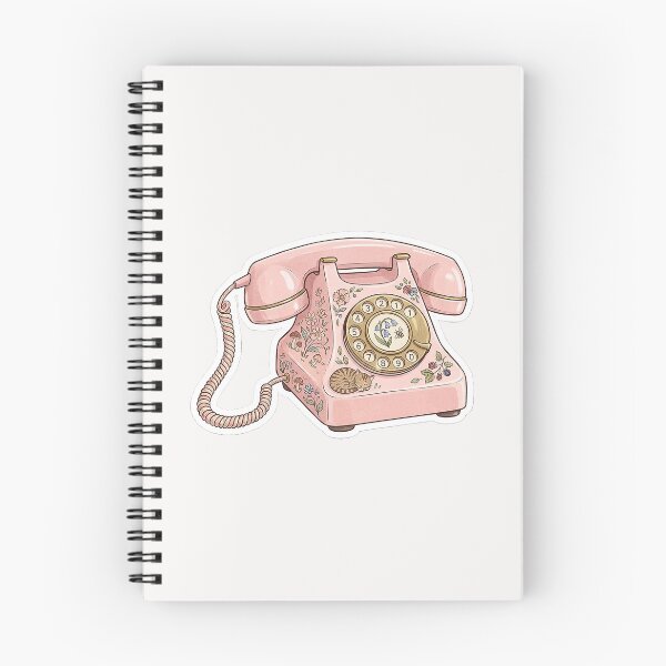 Item preview, Retro Pink Rotary Phone Aesthetic - Vintage Telephone Sticker Vector Design designed and sold by Nubian Style.