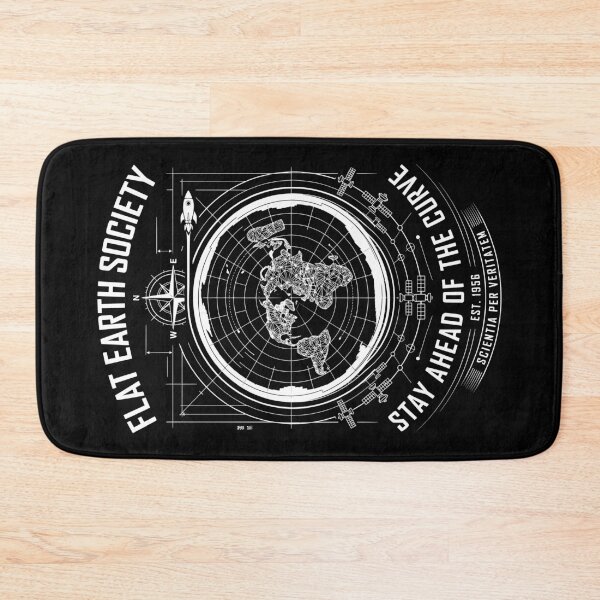 Item preview, Flat Earth Society Stay Ahead Of The Curve Funny Conspiracy designed and sold by GrandeDuc.