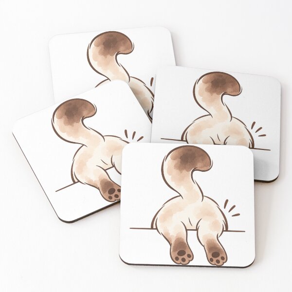 Item preview, Funny Chubby Siamese Cat Stuck - Ferdi designed and sold by ZirionEstudio.