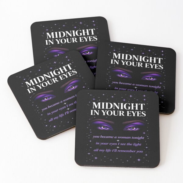 Item preview, Midnight In Your Eyes Purple Cosmic Eyes Crescent Moon designed and sold by ZoomTaDesign.