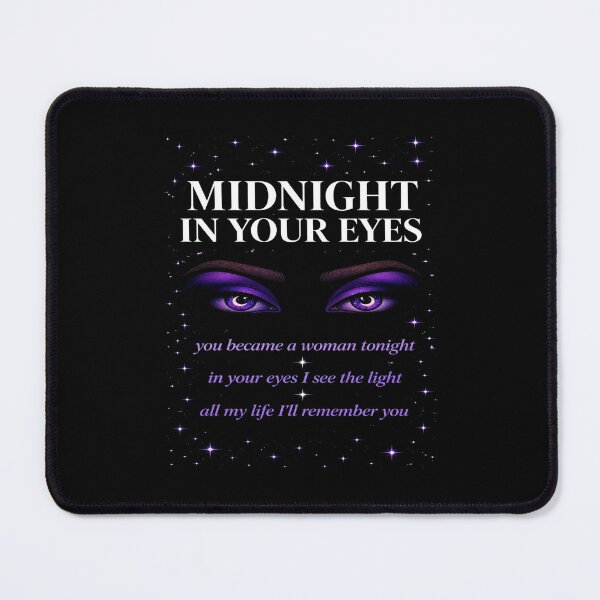 Item preview, Midnight In Your Eyes Purple Cosmic Eyes Crescent Moon designed and sold by ZoomTaDesign.
