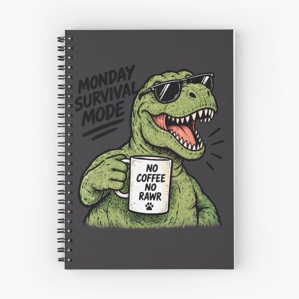 Item preview, No Coffee No Rawr T-Rex designed and sold by Houldi.