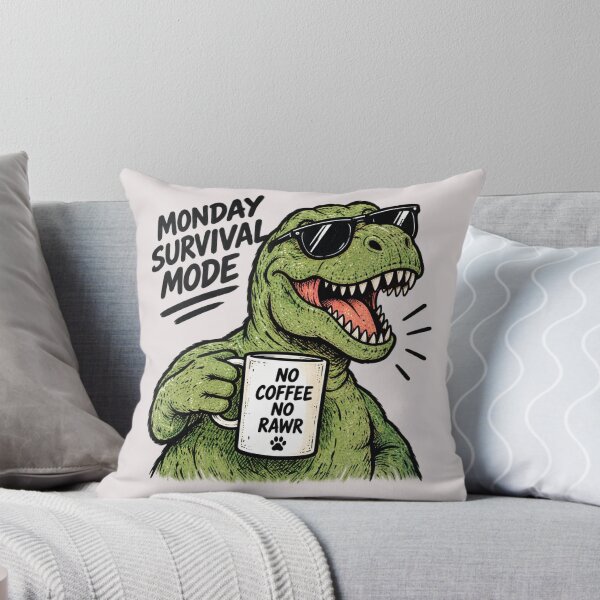 Item preview, No Coffee No Rawr T-Rex designed and sold by Houldi.