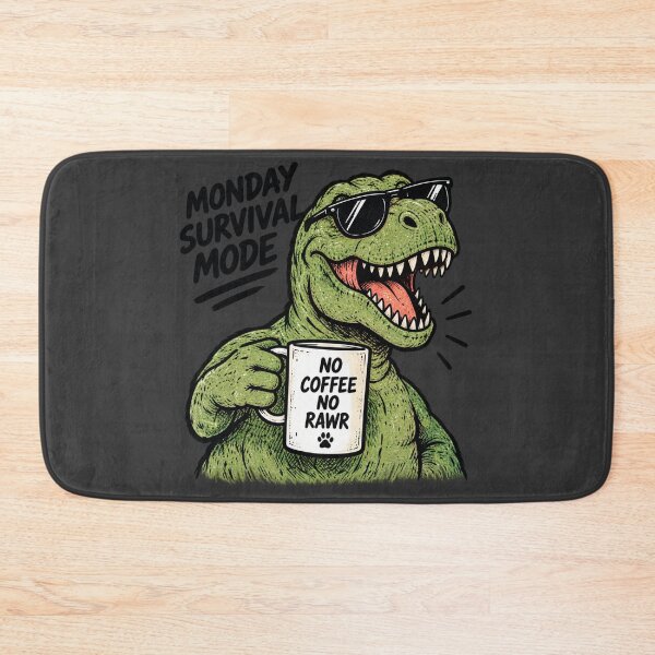 Item preview, No Coffee No Rawr T-Rex designed and sold by Houldi.