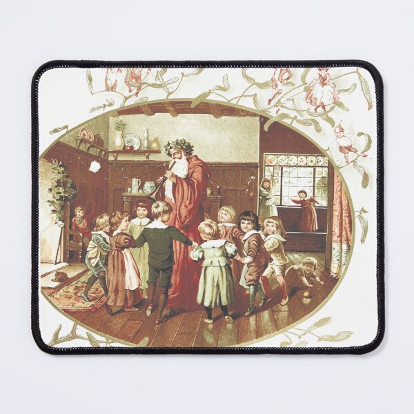 Item preview, Vintage Christmas Circle of Love Illustration designed and sold by Antique Science Press.
