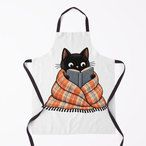 Item preview, cat reading book designed and sold by kenzaBD.