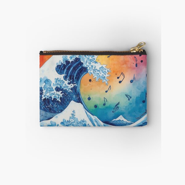 Item preview, Ocean Wave Music Art – Colorful Watercolor Wave & Musical Notes. designed and sold by fbtrisha.