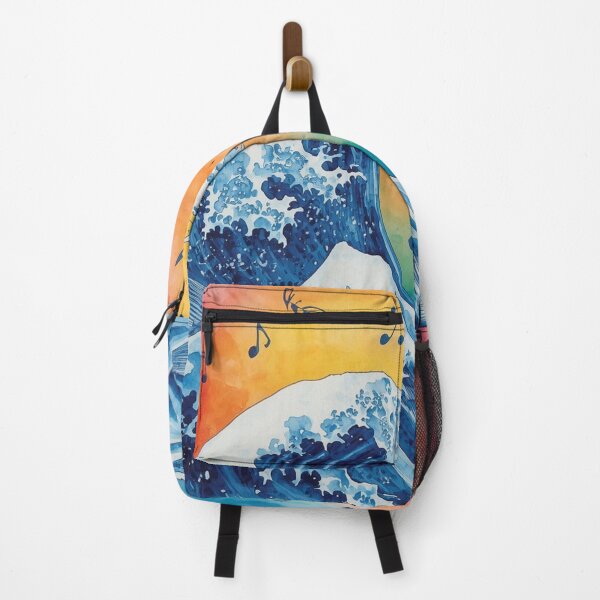 Item preview, Ocean Wave Music Art – Colorful Watercolor Wave & Musical Notes. designed and sold by fbtrisha.