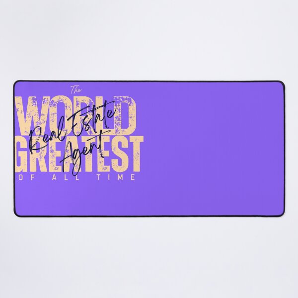 Item preview, World Greatest Real Estate Agent - Graduation Present For Professional - Retro Blue designed and sold by Doiemacreations.