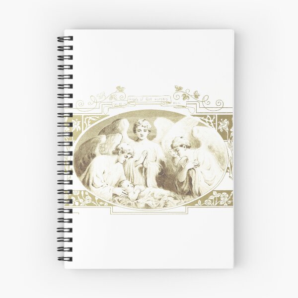 Item preview, Vintage Nativity Angels Art Lithograph designed and sold by Antique Science Press.