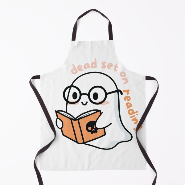 Item preview, Dead Set on Reading Ghost with Book designed and sold by sculptedstoriesco.