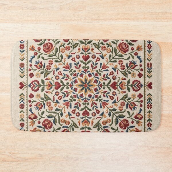 Item preview, Swedish Dala Folk Art Geometric Symmetrical Pattern designed and sold by BrainCurves.