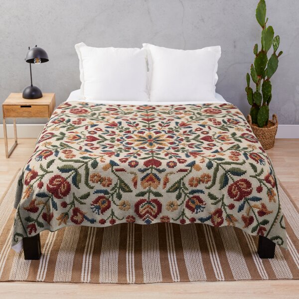 Item preview, Swedish Dala Folk Art Geometric Symmetrical Pattern designed and sold by BrainCurves.