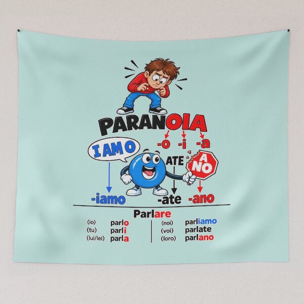Item preview, Italian Verb Conjugation – PARANOIA designed and sold by VerbaDidactica.
