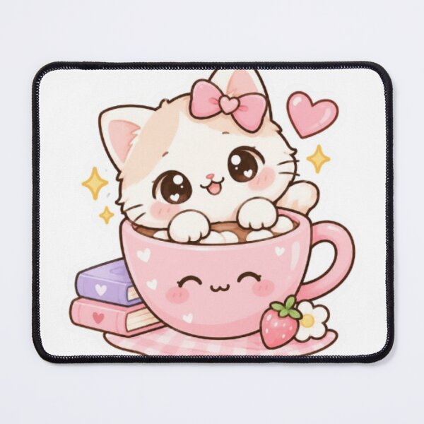 Item preview, Cute kawaii kitten stickers designed and sold by Vegasstickers.