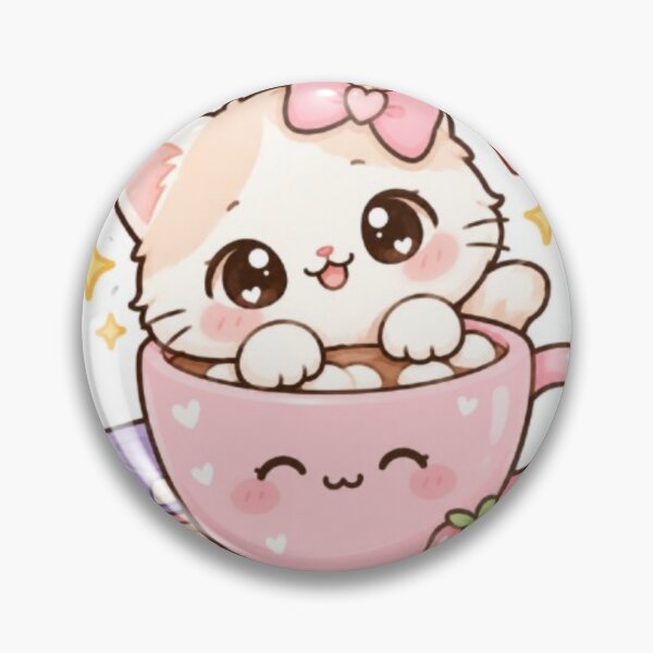 Item preview, Cute kawaii kitten stickers designed and sold by Vegasstickers.