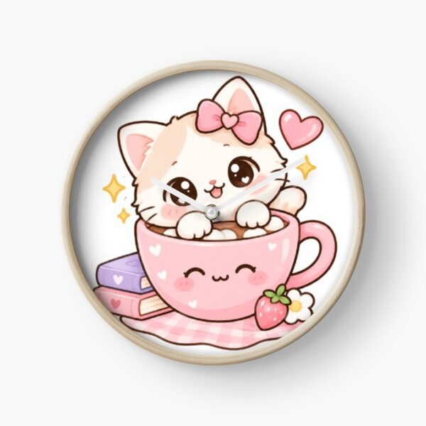 Artikelvorschau, Niedliche Kawaii-Kätzchen-Aufkleber entworfen und verkauft von Vegasstickers.