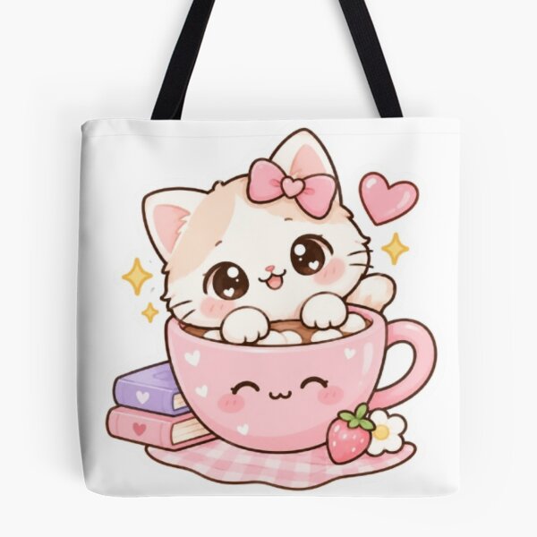 Item preview, Cute kawaii kitten stickers designed and sold by Vegasstickers.