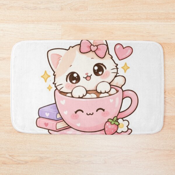 Item preview, Cute kawaii kitten stickers designed and sold by Vegasstickers.