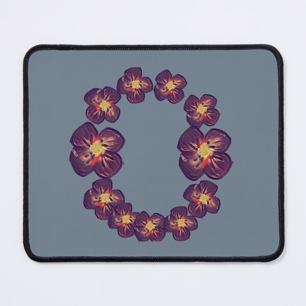 Item preview, Floral Monogram Letter O - Deep Purple Balkan Pansy Aesthetic designed and sold by BalkanBloomArt.
