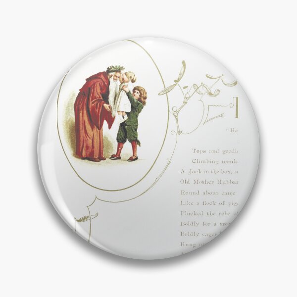 Item preview, Vintage Christmas Father Christmas Illustration designed and sold by Antique Science Press.