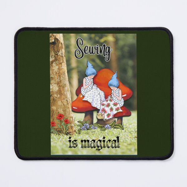 Item preview, Gnomes on Toadstools Sewing, SEWING is Magical designed and sold by JoyfulWhimsy.