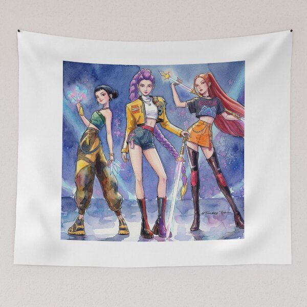 Item preview, K-pop Demon Hunter Zoey, Rumi & Mira designed and sold by TrendingDesigns20xx.