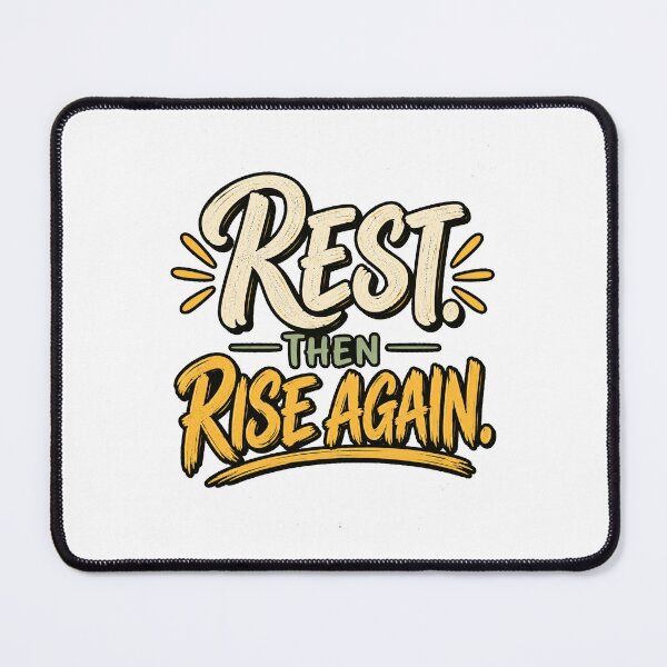Item preview, Rest Then Rise Again – Rest, Recovery & Resilience Quote designed and sold by FaithArt777.