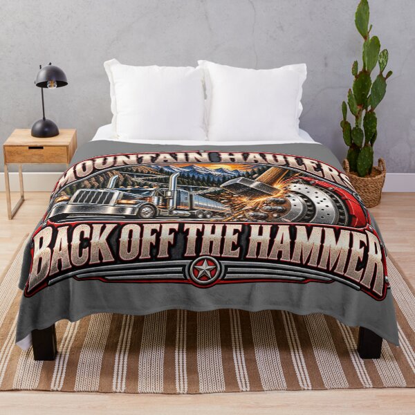 Item preview, Mountain Haulers | Back Off The Hammer | Heavy Duty Semi Truck & Brake Art designed and sold by NomadForge.